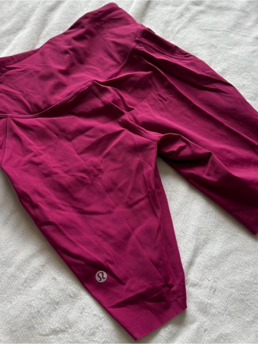 Lululemon Biker Shorts — Plum Pink Size 6 Worn once!